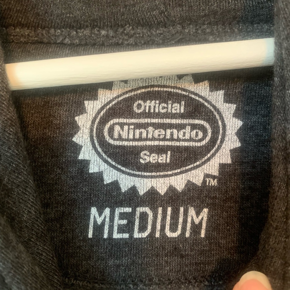 Nintendo Dark Gray Hoodie with Colorful Splatoon Design - Picture 5 of 6